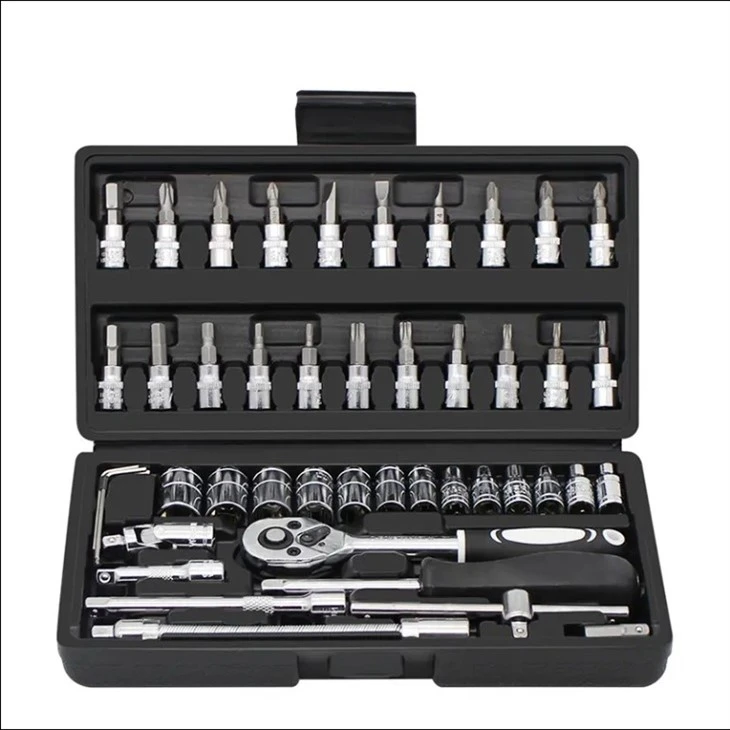 MILLER 46-piece Household Socket Wrench Combination Tool Box